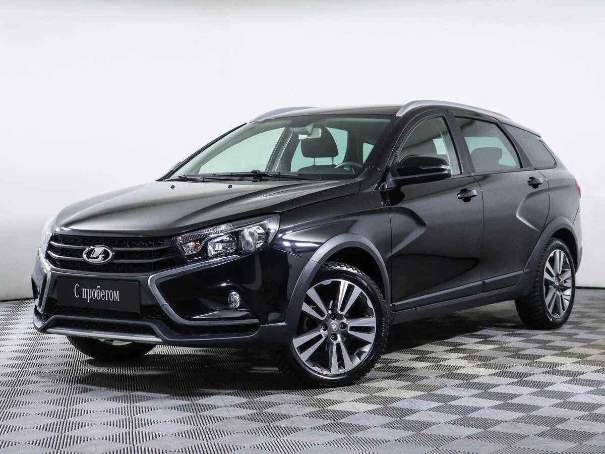 LADA Vesta SW Cross Черный 2020 с пробегом 31 566 км. в АЦ Стеллар в Санкт- Петербурге