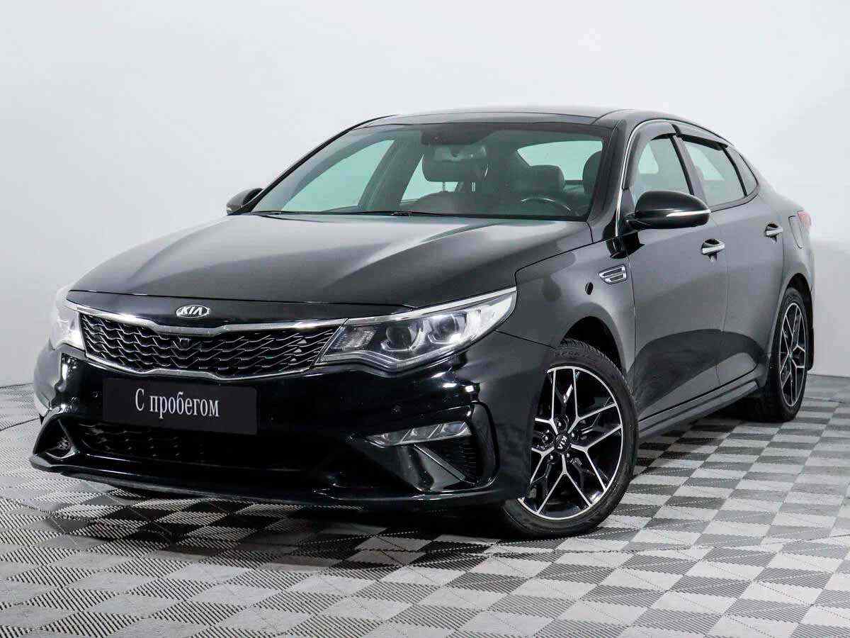 KIA Optima Черный 2019 с пробегом 63 239 км. в АЦ Стеллар в Санкт-Петербурге